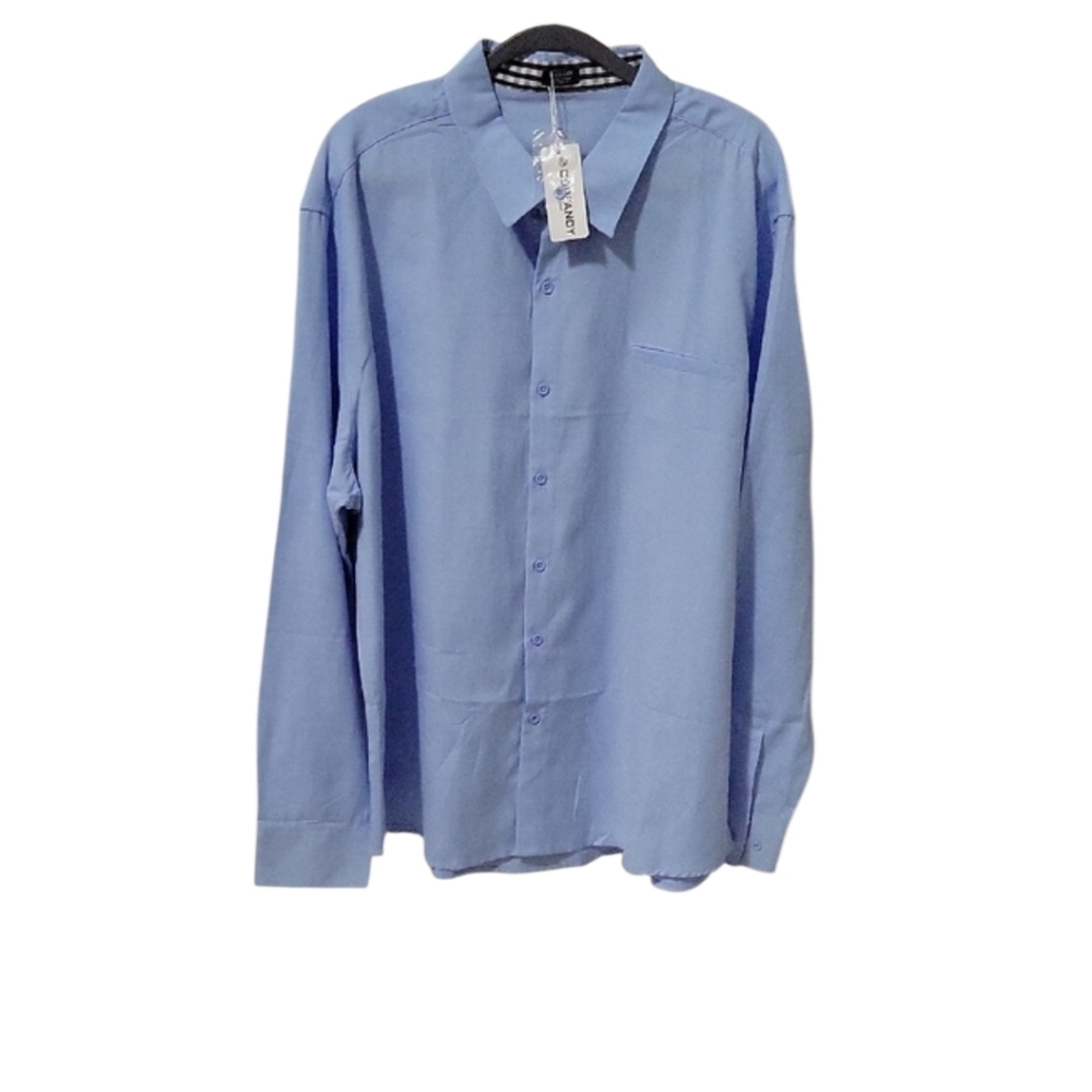 Coofandy Men's Blue Casual Button Down Shirt XXL